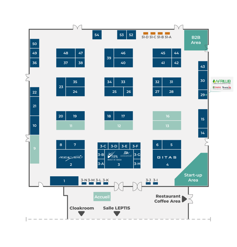 Floorplan Aerospace Meetings Tunisia 