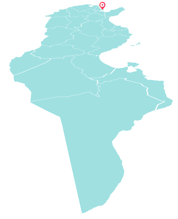 Map Tunisia la marsa